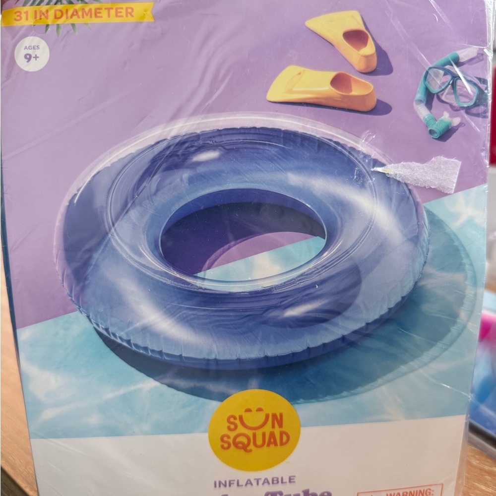 Sun Squad Inflatable swim tube 31 inches diameter